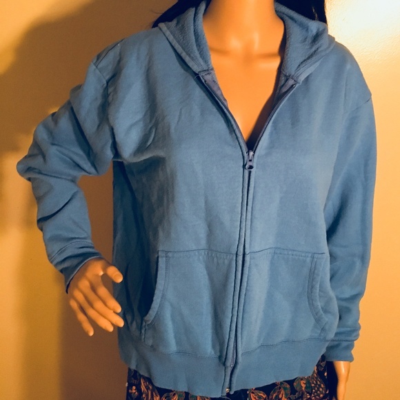 Hanes light blue jacket size Large - Picture 2 of 5